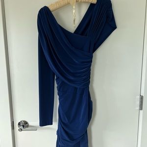 [Exclusive for Intermix] one shoulder drape wrap dress